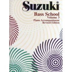 Suzuki Bass School Volume 3 - Piano Accompaniment (Revised Edition)
