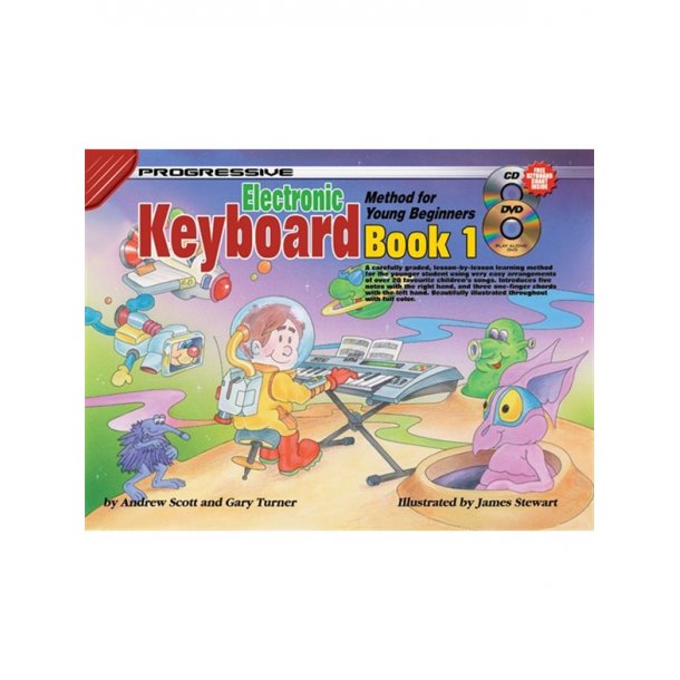 Progressive Keyboard Method For Young Beginners: Book 1 (Book/CD/DVD)
