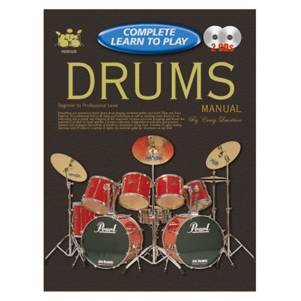 Progressive: Complete Learn To Play Drums - Manual (Book/2CDs)