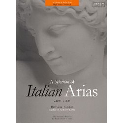 A Selection Of Italian Arias 1600-1800 - Volume 1 (High Voice)