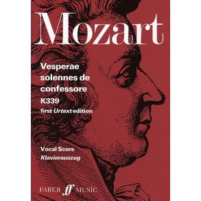 W.A. Mozart: Vesperae Solennes De Confessore K.339 - Vocal Score (Faber Urtext Edition)