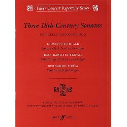 Three 18th Century Sonatas For Cello And Continuo