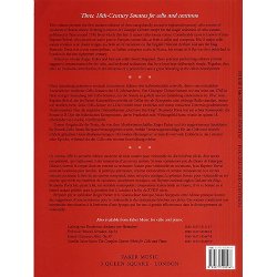 Three 18th Century Sonatas For Cello And Continuo