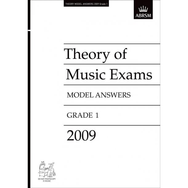ABRSM Theory Of Music Exams 2009: Model Answers - Grade 1