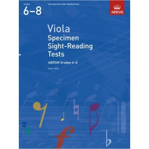 ABRSM: Viola Specimen Sight-Reading Tests - Grades 6-8 (From 2012)