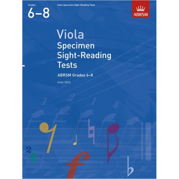 ABRSM: Viola Specimen Sight-Reading Tests - Grades 6-8 (From 2012)