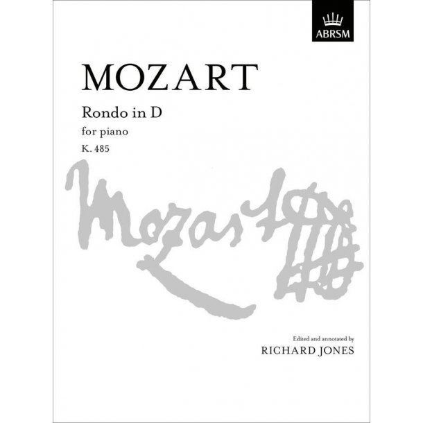 ABRSM MOZART WA RONDO IN D MAJOR K.485 PIANO SOLO BOOK