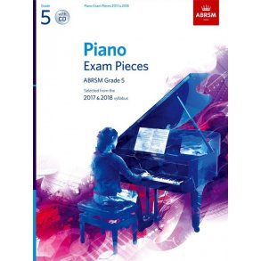 ABRSM Piano Exam Pieces: 2017-2018 (Grade 5) - Book And CD