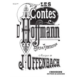 OFFENBACH CONTES D'HOFFMANN (LES) N 13BIS BARCAROLLE  2 VOIX BELLE N