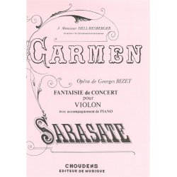 BIZET CARMEN FANTAISIE DE CONCERT VIOLON ET PIANO