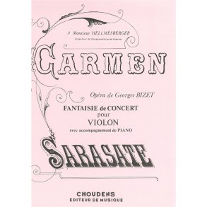 BIZET CARMEN FANTAISIE DE CONCERT VIOLON ET PIANO