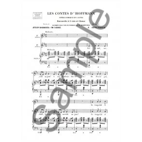 OFFENBACH CONTES D'HOFFMANN (LES) BARCAROLLE BELLE NUIT VOIX (2) ET PI