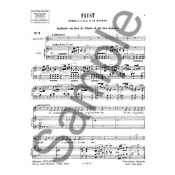 GOUNOD FAUST N 6 BALLADE ET AIR DES BIJOUX JE VOUDRAIS BIEN SOPRANO C