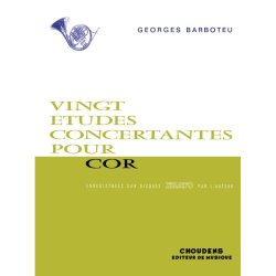 BARBOTEU 20 TUDES CONCERTANTES COR