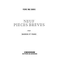 DUBOIS 9 PICES BRVES BASSON ET PIANO