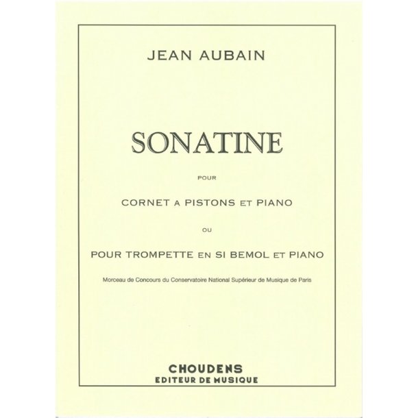 AUBAIN SONATINE CORNET ET PIANO