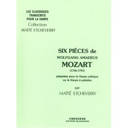 MOZART 6 PICES HARPE CELTIQUE OU HARPE  PDALES