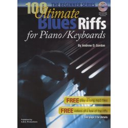 Andrew D. Gordon: 100 Ultimate Blues Riffs For Piano/Keyboards (Beginner Series)