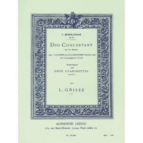 Felix Jacob Ludwig Mendelssohn Bartholdy: Duo concertant Op.114 (Clarinets 2)