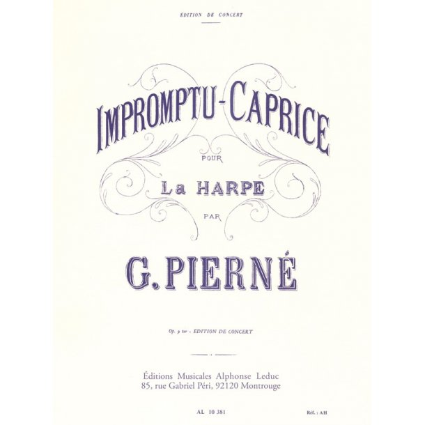 Gabriel Piern&eacute;: Impromptu-Caprice Op.9 (Harp Solo)