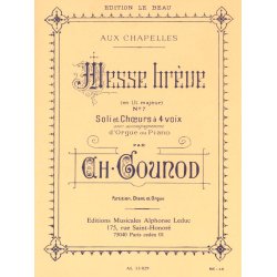 Charles Gounod: Brief Mass, for SATB and Organ
