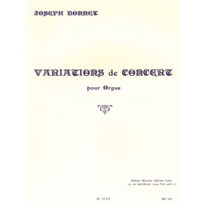 Joseph Bonnet: Variations De Concert Op. 1 (Organ)