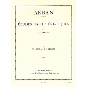 Jean Baptiste Arban: Etudes caractéristiques (Trombone solo)