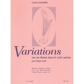 Carlos Léon Salzédo: Variations sur un Thème dans le Style ancien, 3 Pièces (Harp solo)