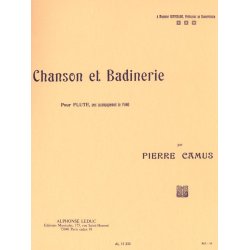 Pierre Camus: Chanson et Badinerie (Flute & Piano)