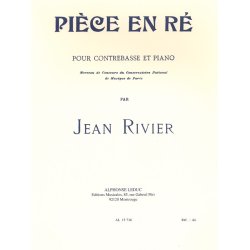Jean Rivier: Pi&egrave;ce en r&eacute; (Double Bass & Piano)