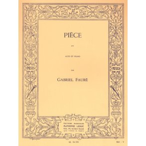 Gabriel Fauré: Pièce (Viola & Piano)