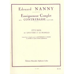 Edouard Nanny: Etudes de Kreutzer et de Fiorillo (Double Bass solo)