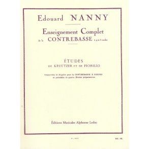 Edouard Nanny: Etudes de Kreutzer et de Fiorillo (Double Bass solo)