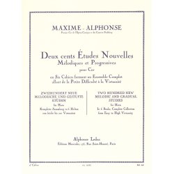 Maxime-Alphonse: 200 Etudes nouvelles Vol.4: 20 Etudes difficiles (Horn solo)