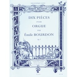 Bourdon Emile 10 Pieces Organ Book