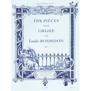 Bourdon Emile 10 Pieces Organ Book