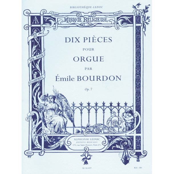 Bourdon Emile 10 Pieces Organ Book