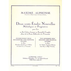 Maxime-Alphonse: Deux Cents Etudes Nouvelles Melodiques Et Progressives