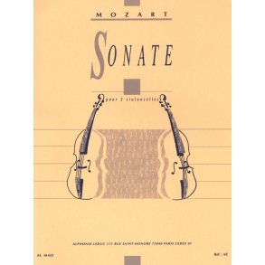 Wolfgang Amadeus Mozart: Sonata (Cellos 2)