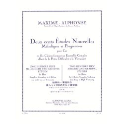 Maxime-Alphonse: 200 Etudes nouvelles Vol.2: 40 Etudes faciles (Horn solo)