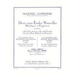 Maxime-Alphonse: 200 Etudes Nouvelles Vol.3 - 40 Etudes De Moyenne Force (Horn)
