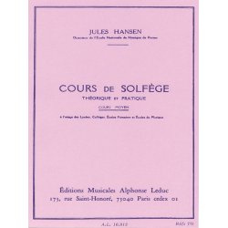 Hansen Solfege Theorique Et Pratique Cours Moyen Book