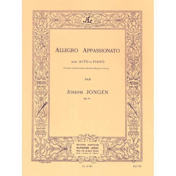 Joseph Jongen: Allegro appassionato (Viola and Piano)