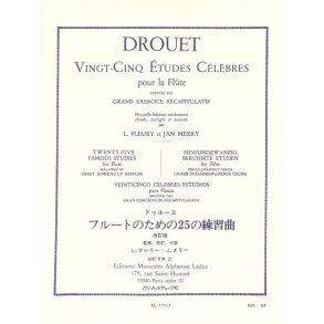 Louis Drouët: 25 Etudes Célèbres - Flute