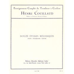 Henri Couillaud: 12 Etudes m&eacute;lodiques (Trombone solo)