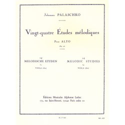 Johannes Palaschko: 24 Etudes m&eacute;lodiques Op.77 (Viola solo)