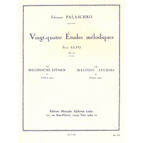 Johannes Palaschko: 24 Etudes mélodiques Op.77 (Viola solo)