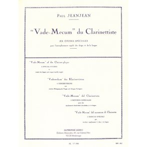 Paul Jeanjean: Vade-Mecum du Clarinettiste (Clarinet Solo)