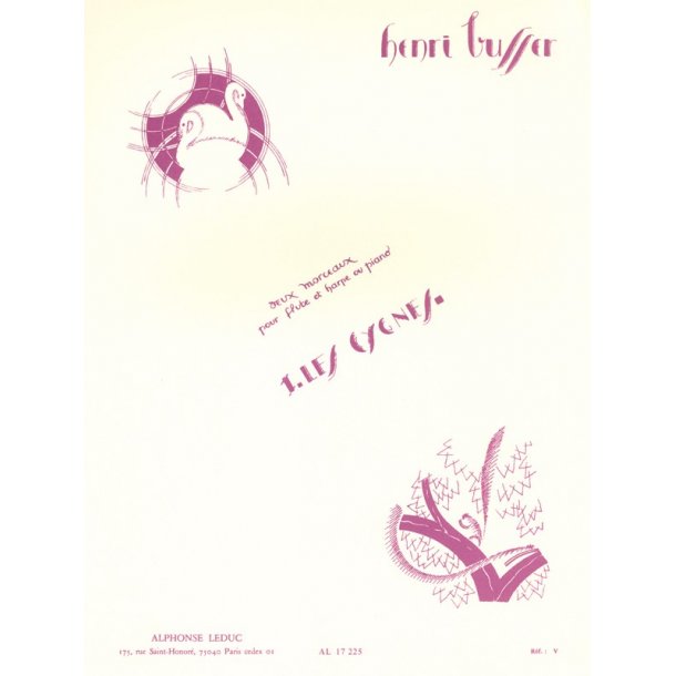 Henri Busser: Les Cygnes For Flute And Harp (Or Piano)