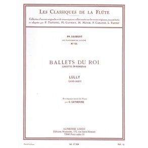 Jean Baptiste Lully: Gavotte en Rondeau (Classiques No.33) (Flute & Piano)